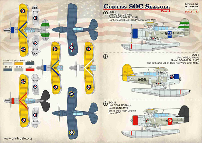 Print Scale PSL72356 1:72 Curtiss SOC Seagull Part 1 1