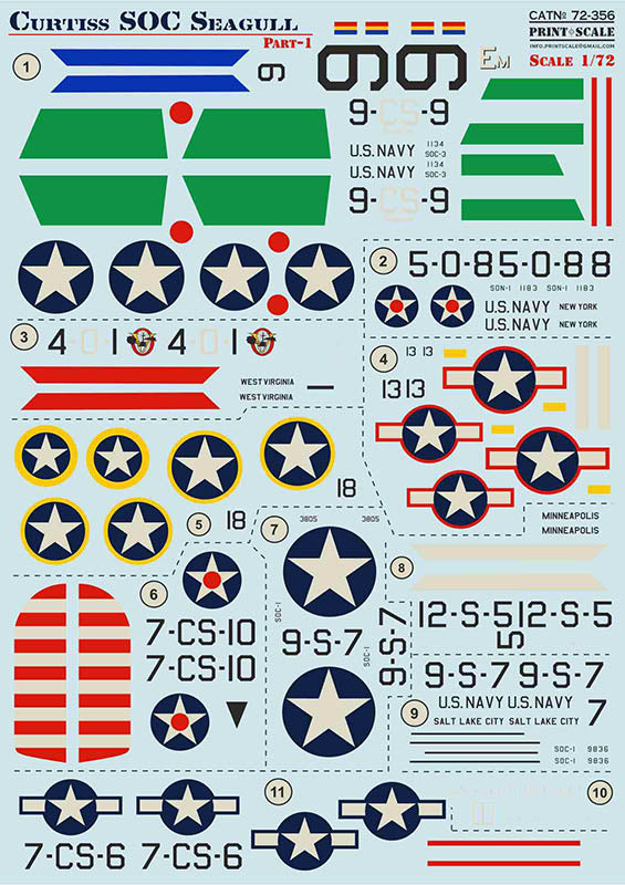 Print Scale PSL72356 1:72 Curtiss SOC Seagull Part 1 1