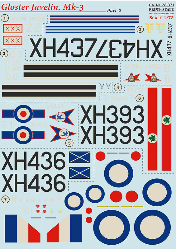 Print Scale PSL72371 1:72 Gloster Javelin Mk.3 Part 2 / 72-371 / 1