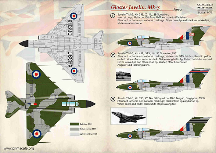 Print Scale PSL72371 1:72 Gloster Javelin Mk.3 Part 2 / 72-371 / 1