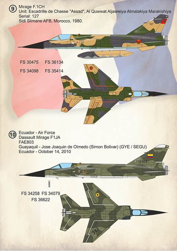 Print Scale PSL72373 1:72 Dassault_Mirage F.1 Part 1 1