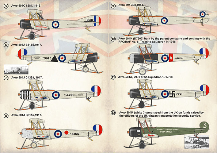 Print Scale PSL72380 1:72 Avro 504 Avro 504