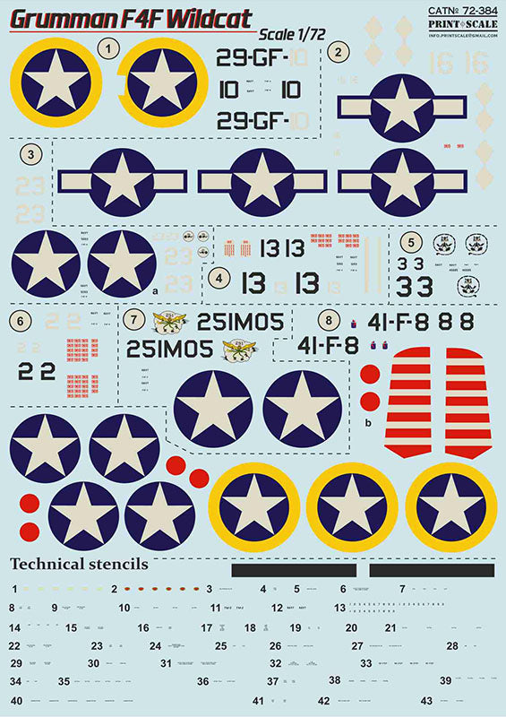 Print Scale PSL72384 1:72 Gruman F4F Wildcat 1