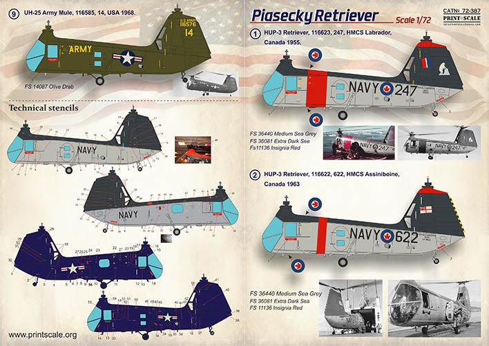 Print Scale PSL72387 1:72 Piasecki Retriever 1