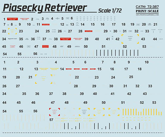 Print Scale PSL72387 1:72 Piasecki Retriever 1