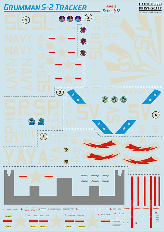 Print Scale PSL72389 1:72 Grumman S-2 Tracker Part 2 1