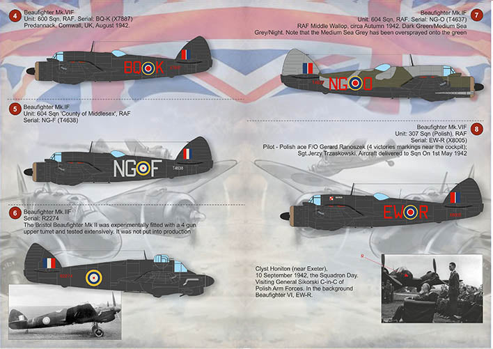 Print Scale PSL72391 1:72 Bristol Beaufighter