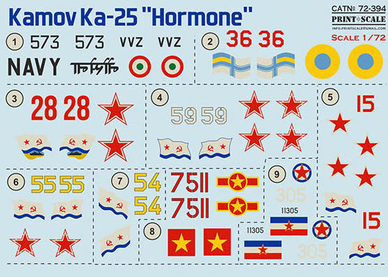 Print Scale PSL72394 1:72 Kamov Ka-25 "Hormone" 1