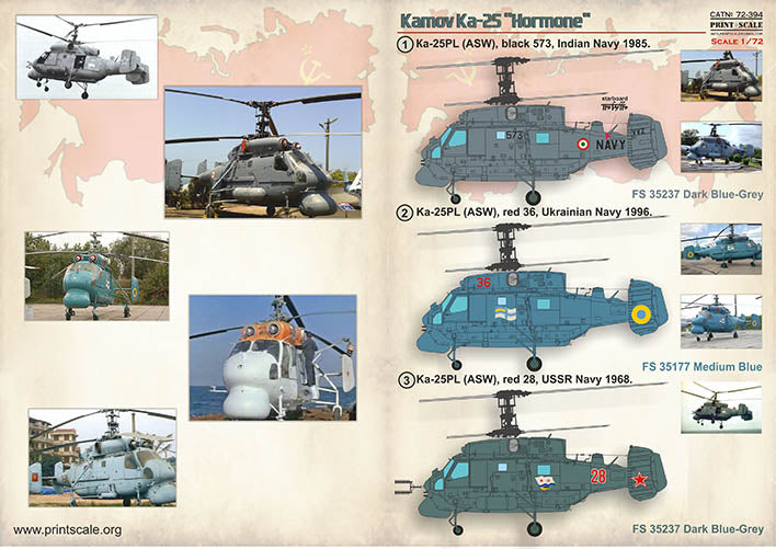 Print Scale PSL72394 1:72 Kamov Ka-25 "Hormone" 1
