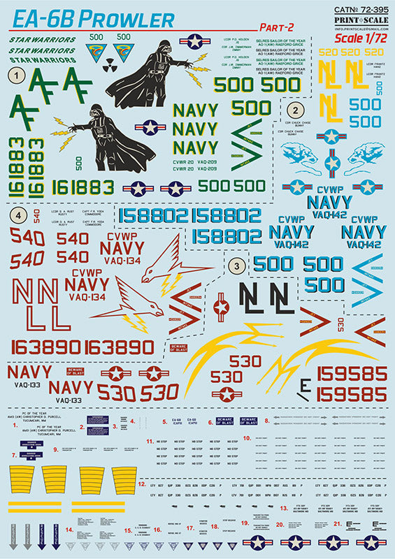Print Scale PSL72395 1:72 Grumman EA-6B Prowler Part 2 1