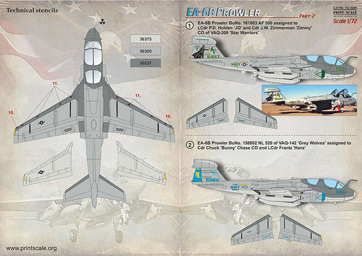 Print Scale PSL72395 1:72 Grumman EA-6B Prowler Part 2 1