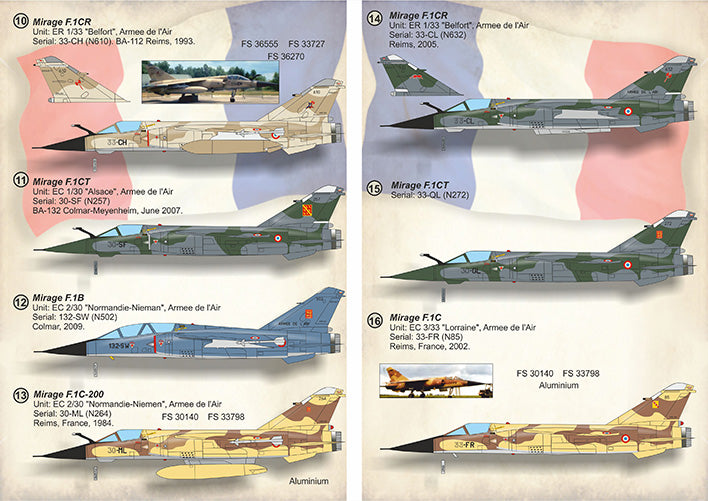 Print Scale PSL72397 1:72 Dassault_Mirage F.1CG PART-2 1