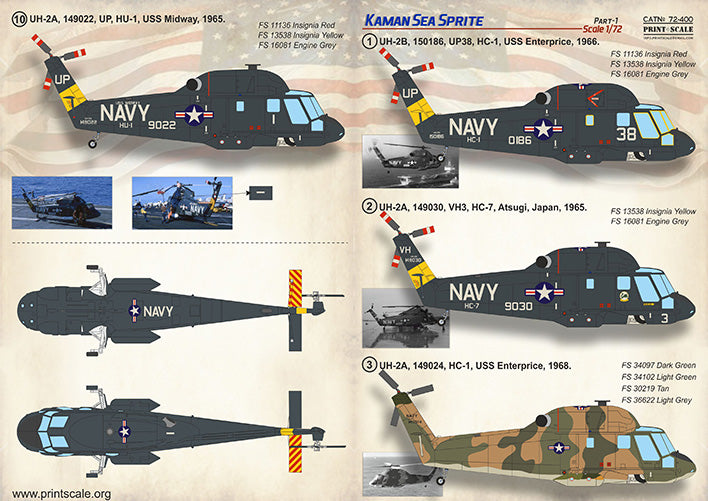 Print Scale PSL72400 1:72 Kaman Sea Sprite