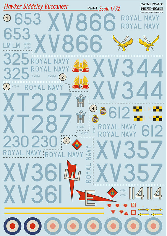 Print Scale PSL72401 1:72 Blackburn Buccaneer Part-1 1