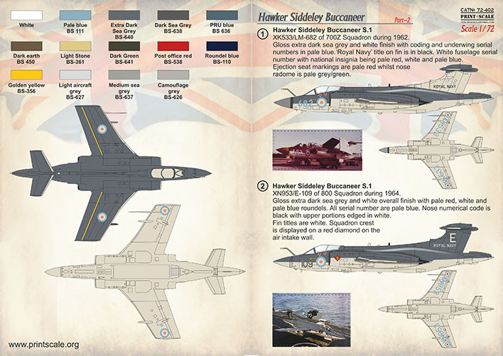 Print Scale PSL72402 1:72 Blackburn Buccaneer Part-2 1