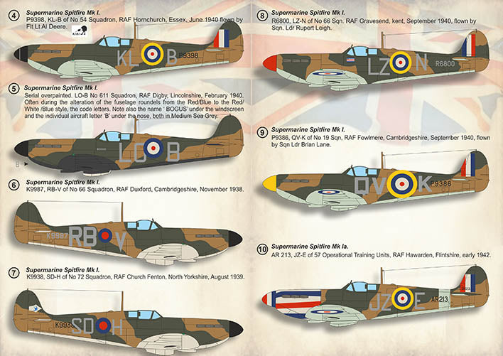 Print Scale PSL72403 1:72 Supermarine Spitfire Mk.1 1