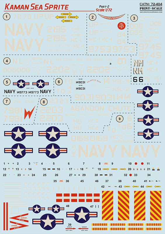 Print Scale PSL72404 1:72 Kaman Sea Sprite