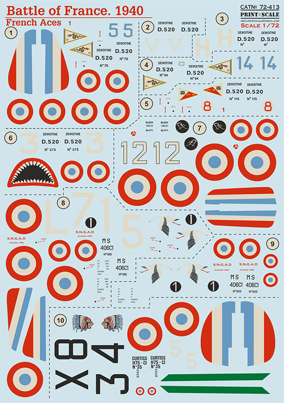 Print Scale PSL72413 1:72 Battle of France