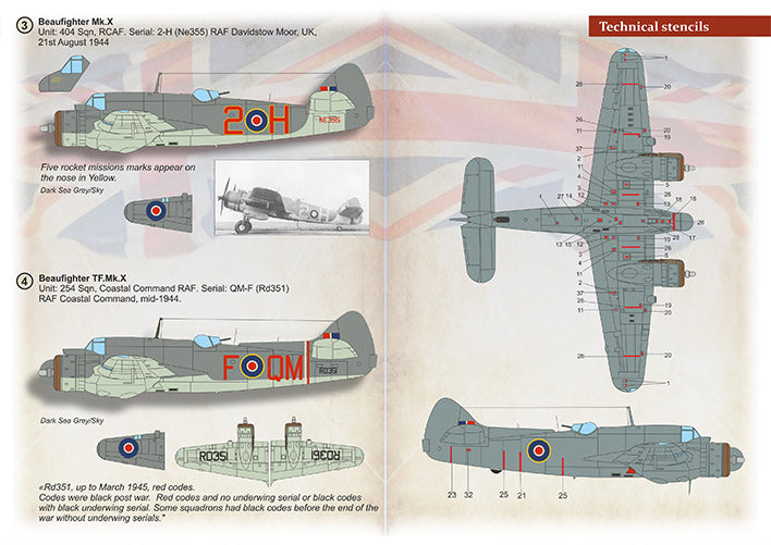 Print Scale PSL72416 1:72 Bristol Beaufighter Mk.X Part 1 1