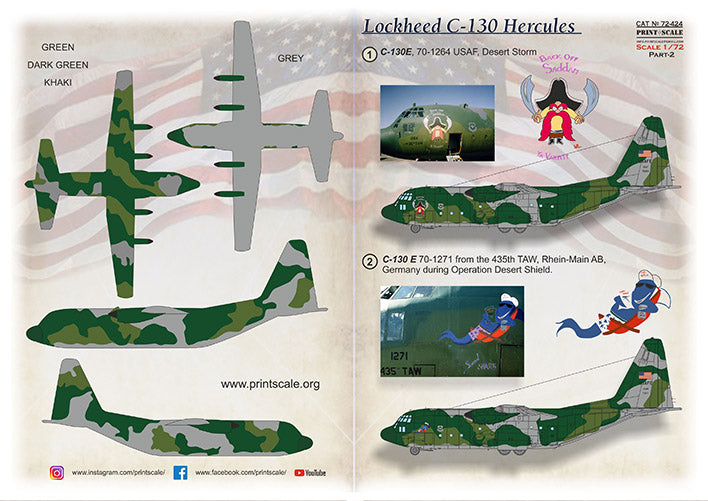 Print Scale PSL72424 1:72 Lockheed C-130 Hercules