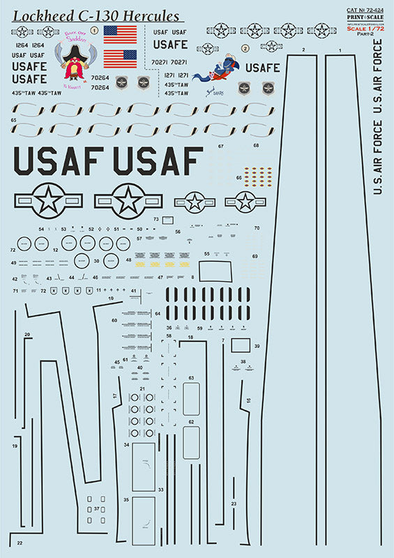 Print Scale PSL72424 1:72 Lockheed C-130 Hercules