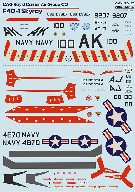 Print Scale PSL72425 1:72 Douglas F4D-1 Skyray 1