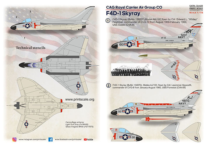 Print Scale PSL72425 1:72 Douglas F4D-1 Skyray 1