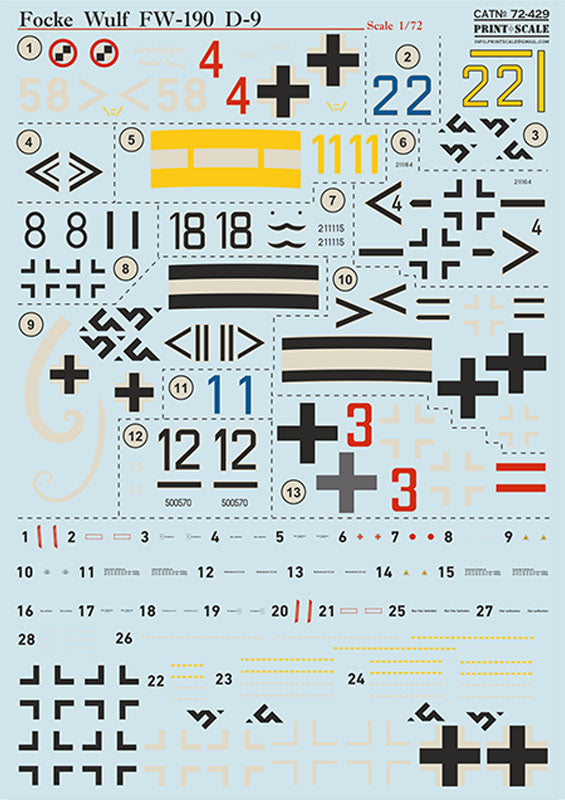 Print Scale PSL72429 1:72 Focke-Wulf Fw-190D-9 Part 1 1