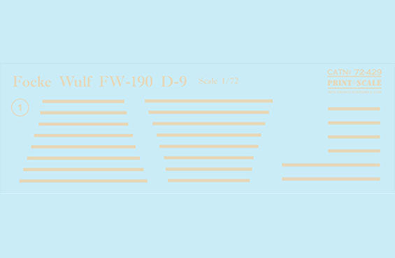 Print Scale PSL72429 1:72 Focke-Wulf Fw-190D-9 Part 1 1