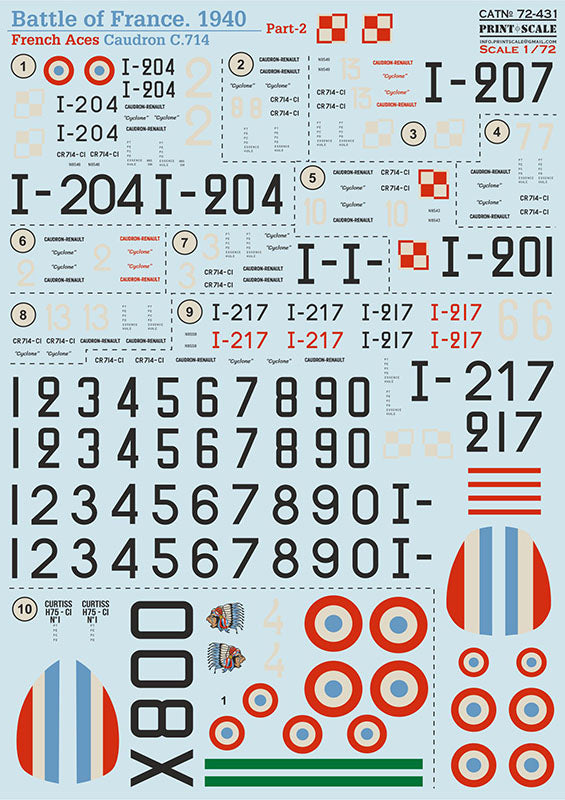 Print Scale PSL72431 1:72 Battle of France