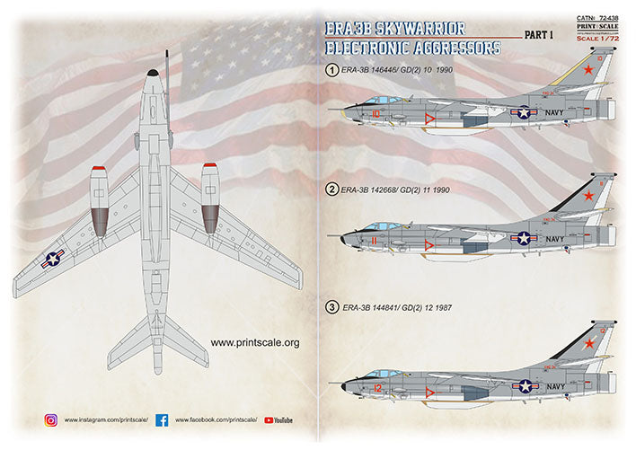 Print Scale PSL72438 1:72 Douglas ERA-3B Skywarrior Part 1 1