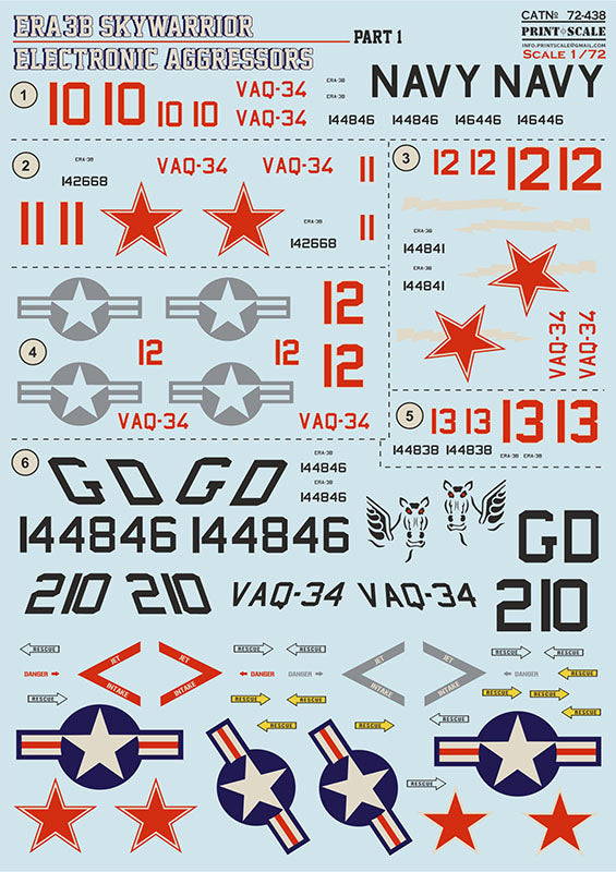 Print Scale PSL72438 1:72 Douglas ERA-3B Skywarrior Part 1 1