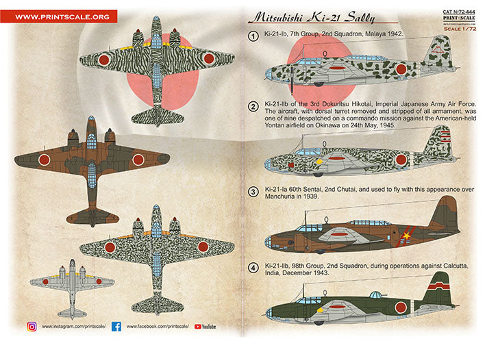 Print Scale PSL72444 1:72 Mitsubishi Ki-21 Sally 1