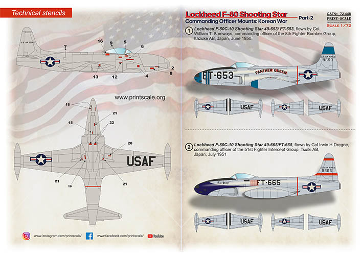 Print Scale PSL72448 1:72 Lockheed F-80