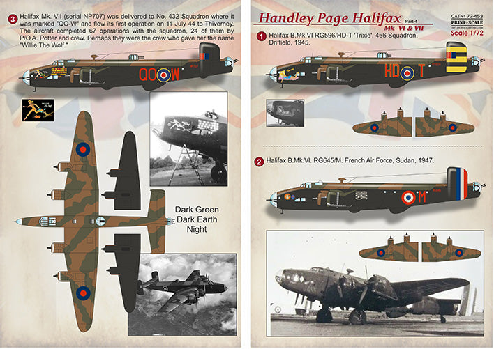 Print Scale PSL72453 1:72 Handley-Page Halifax Part 4 1
