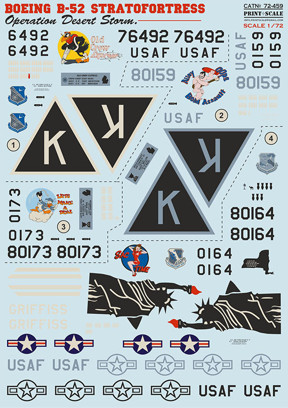 Print Scale PSL72459 1:72 Boeing B-52 Stratofortress