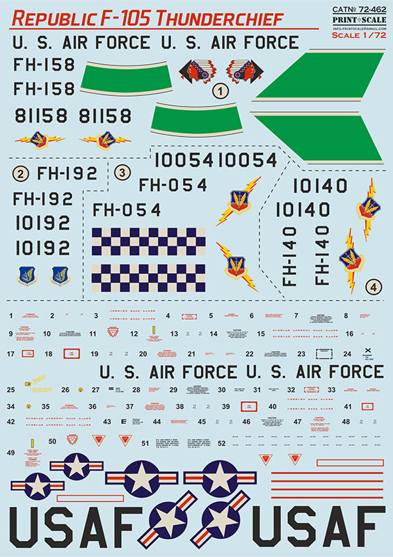 Print Scale PSL72462 1:72 Republic F-105 Thunderchief Part 3 1
