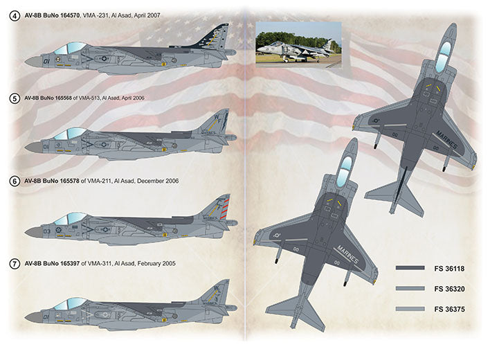 Print Scale PSL72463 1:72 McDonnell-Douglas AV-8B Harrier