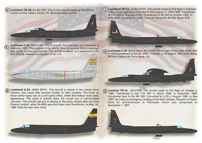 Print Scale PSL72475 1:72 Lockheed U-2/TR-1 1