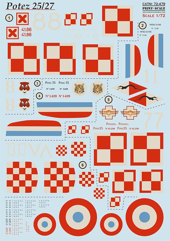 Print Scale PSL72479 1:72 Potez 25/27 1