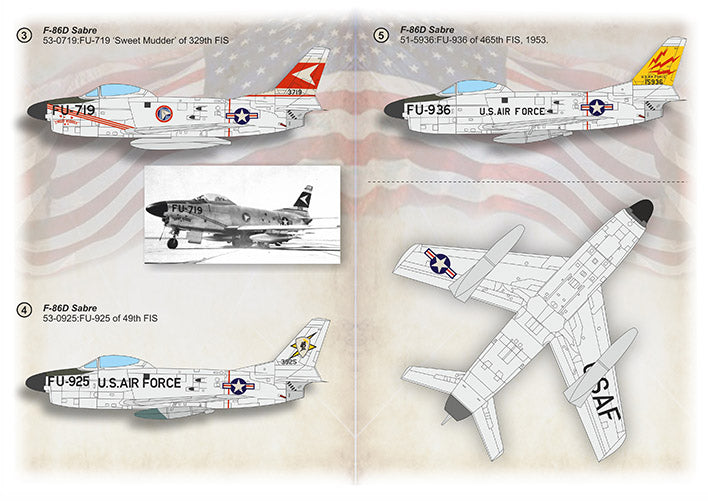Print Scale PSL72482 1:72 North-American F-86D Sabre Dog 1