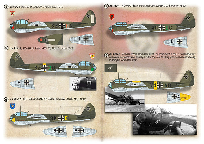 Print Scale PSL72492 1:72 Junkers Ju-88A 1
