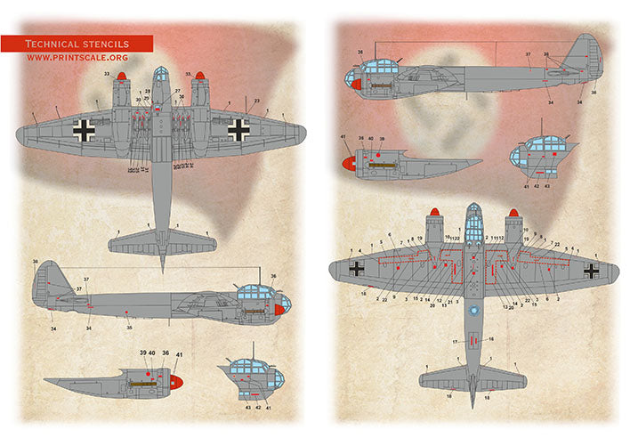 Print Scale PSL72492 1:72 Junkers Ju-88A 1