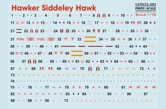 Print Scale PSL72493 1:72 BAe.1 Hawk 1