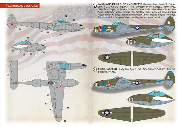 Print Scale PSL72499 1:72 Lockheed P-38 Lightning 1