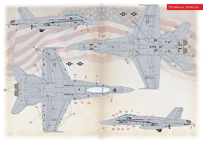 Print Scale PSL72500 1:72 McDonnell-Douglas F/A-18A 1