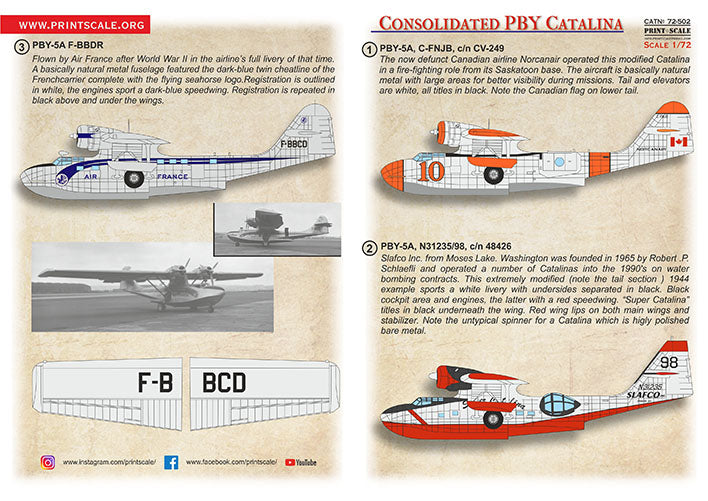 Print Scale PSL72502 1:72 Civil Consolidated PBY Catalina 1