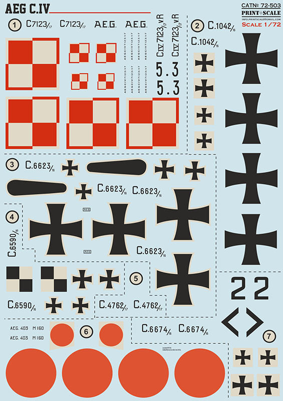 Print Scale PSL72503 1:72 AEG C.IV 1