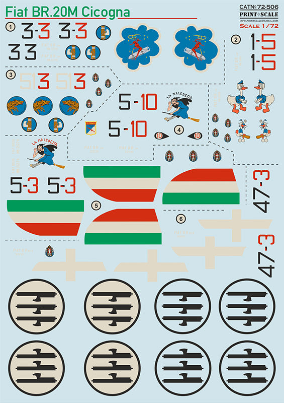 Print Scale PSL72506 1:72 Fiat BR-20M Cicogna 1