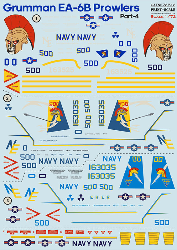 Print Scale PSL72512 1:72 Grumman EA-6 Prowler Part 4 1